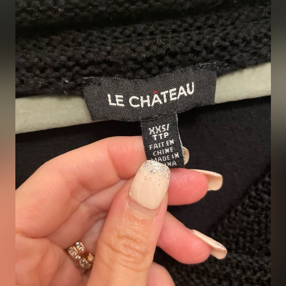 Le Chateau Black Knitwear Fitted Sweater - Picture 6 of 6